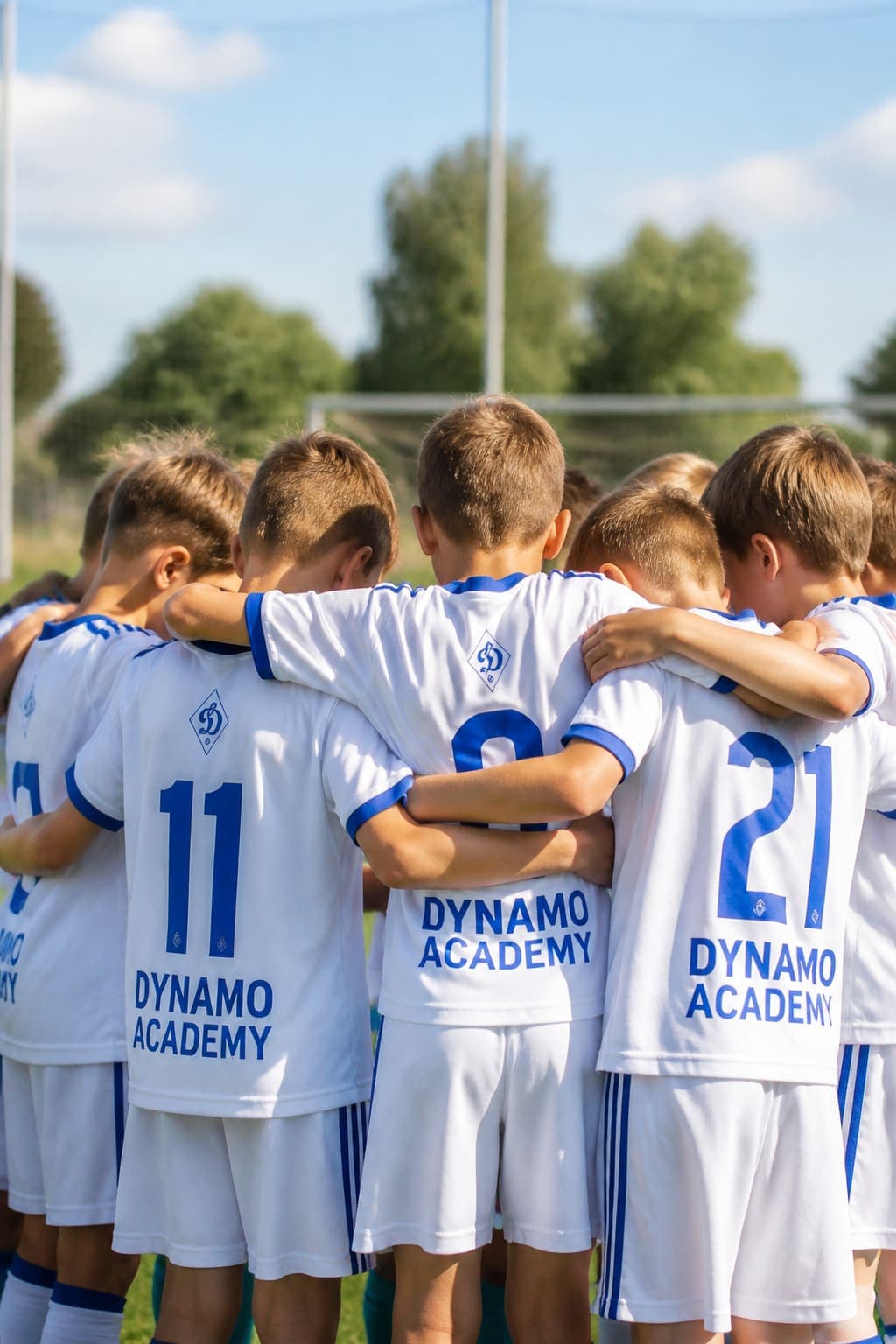 Academy huddle